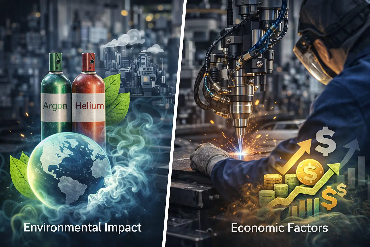 Use of gas in laser welding machines 5