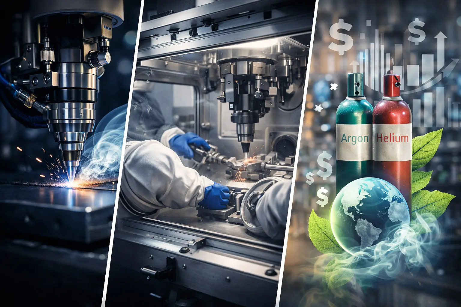 Use of gas in laser welding machines 4